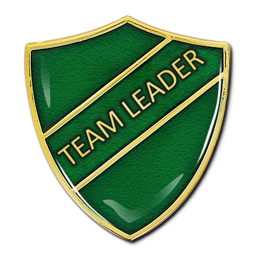 Team Leader Shield Badge - School Badges UK