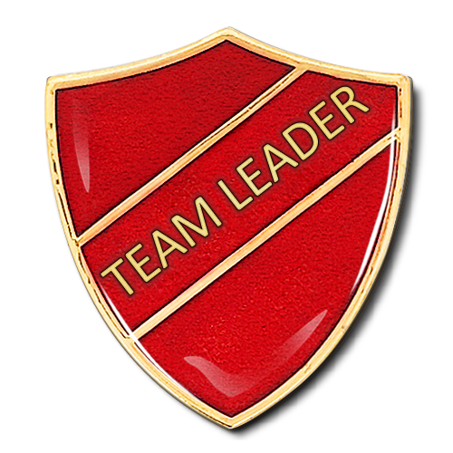 Team Leader Shield Badge - School Badges UK