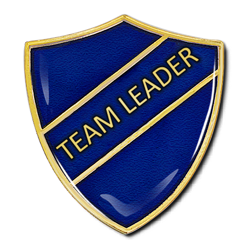 Team Leader Shield Badge - School Badges UK