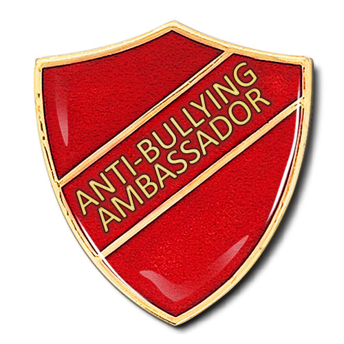Anti-Bullying Ambassador Shield Badge by School Badges UK