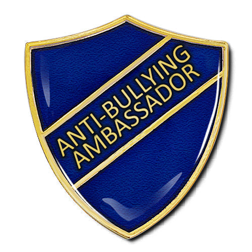 Anti-Bullying Ambassador Shield Badge by School Badges UK