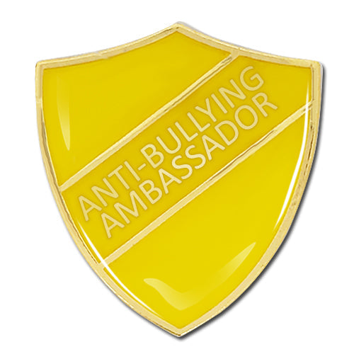 Anti-Bullying Ambassador Shield Badge by School Badges UK