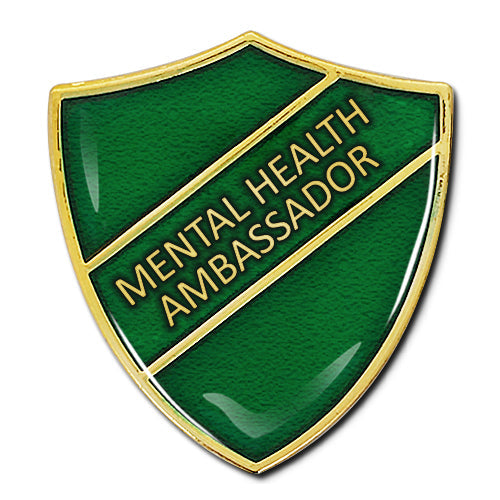 Mental Health Ambassador Shield Badge by School Badges UK