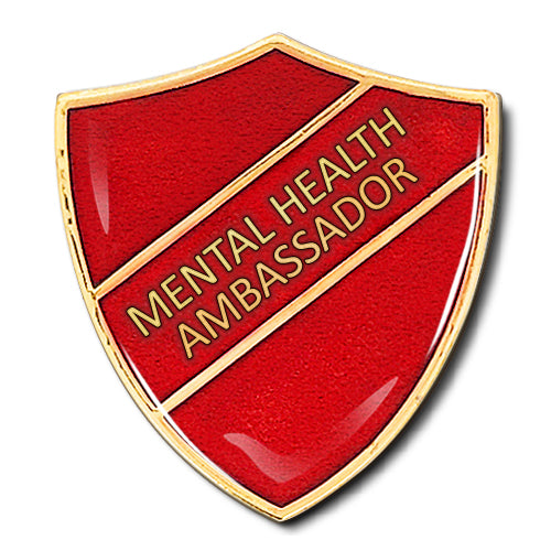 Mental Health Ambassador Shield Badge by School Badges UK