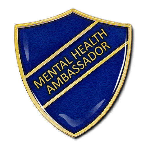 Mental Health Ambassador Shield Badge by School Badges UK