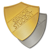 Senior Student Metal Shield Badge by School Badges UK