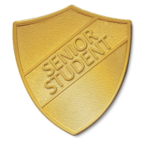Senior Student Metal Shield Badge by School Badges UK