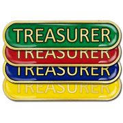 Treasurer Bar Badge by School Badges UK