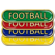 Football Bar Badge by School Badges UK