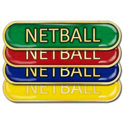 Netball Bar Badge by School Badges UK