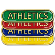 Athletics Bar Badge by School Badges UK