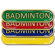 Badminton Bar Badge by School Badges UK