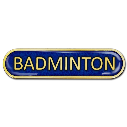 Badminton Bar Badge by School Badges UK