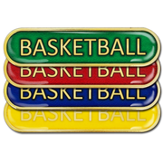 Basketball Bar Badge by School Badges UK