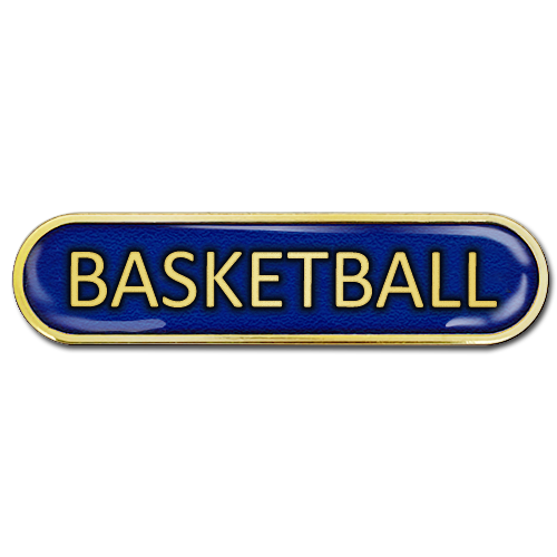 Basketball Bar Badge by School Badges UK