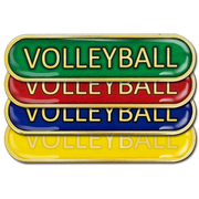 Volleyball Bar Badge by School Badges UK
