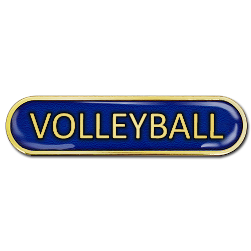 Volleyball Bar Badge by School Badges UK