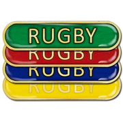 Rugby Bar Badge by School Badges UK