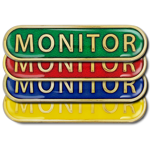 Monitor Bar Badge by School Badges UK