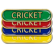 Cricket Bar Badge by School Badges UK
