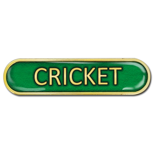 Cricket Bar Badge by School Badges UK