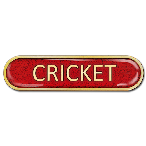 Cricket Bar Badge by School Badges UK