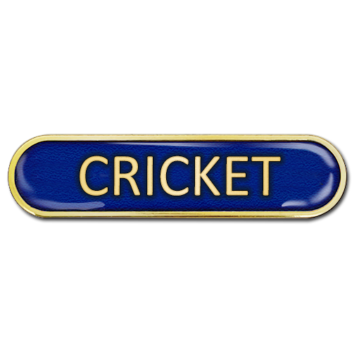 Cricket Bar Badge by School Badges UK