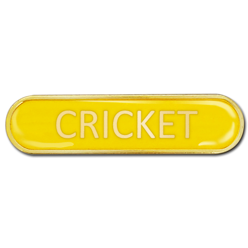Cricket Bar Badge by School Badges UK
