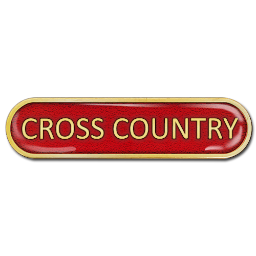 Cross Country Bar Badge by School Badges UK
