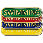 Swimming Bar Badge by School Badges UK