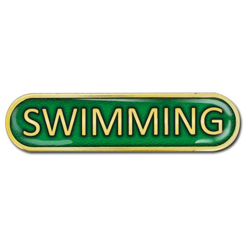 Swimming Bar Badge by School Badges UK