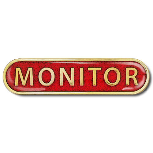 Monitor Bar Badge by School Badges UK
