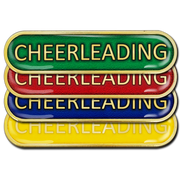 Cheerleading Bar Badge by School Badges UK