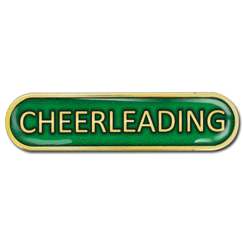 Cheerleading Bar Badge by School Badges UK
