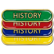 History Bar Badge by School Badges UK