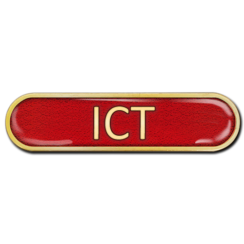 ICT Bar Badge by School Badges UK