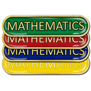 Mathematics Bar Badge by School Badges UK