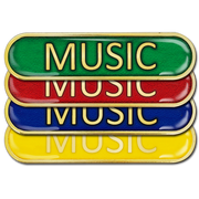 Music Bar Badge by School Badges UK