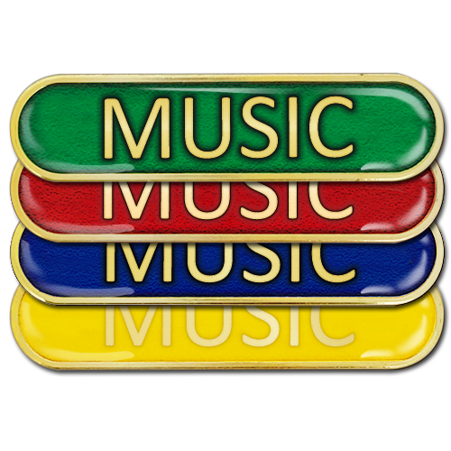 Music Bar Badge by School Badges UK