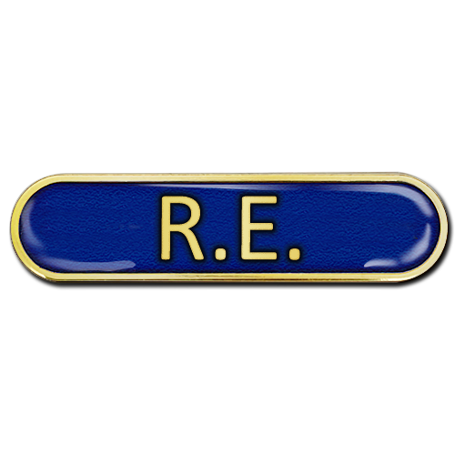 RE Bar Badge by School Badges UK