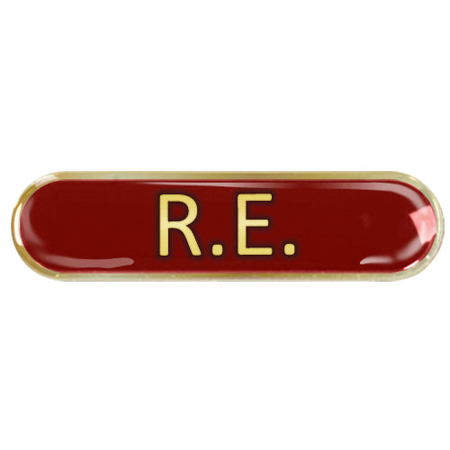 RE Bar Badge by School Badges UK