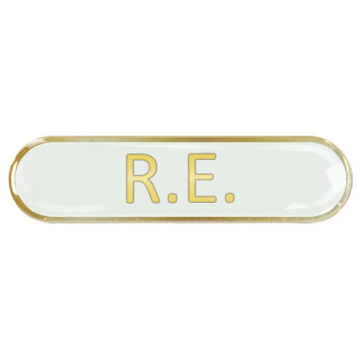RE Bar Badge by School Badges UK