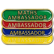 Maths Ambassador Bar Badge by School Badges UK