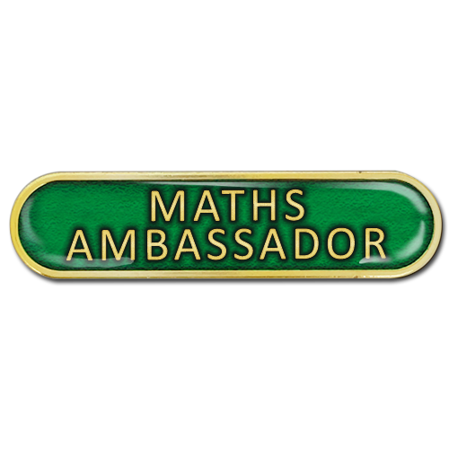 Maths Ambassador Bar Badge by School Badges UK