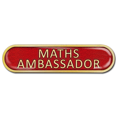 Maths Ambassador Bar Badge by School Badges UK