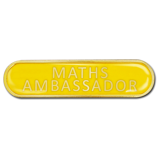 Maths Ambassador Bar Badge by School Badges UK