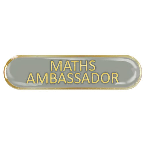 Maths Ambassador Bar Badge by School Badges UK