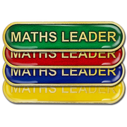Maths Leader Bar Badge by School Badges UK