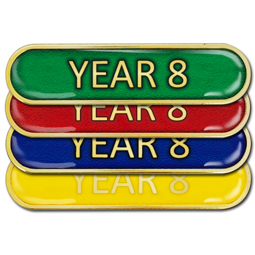 Year 8 Bar Badge - School Badges UK