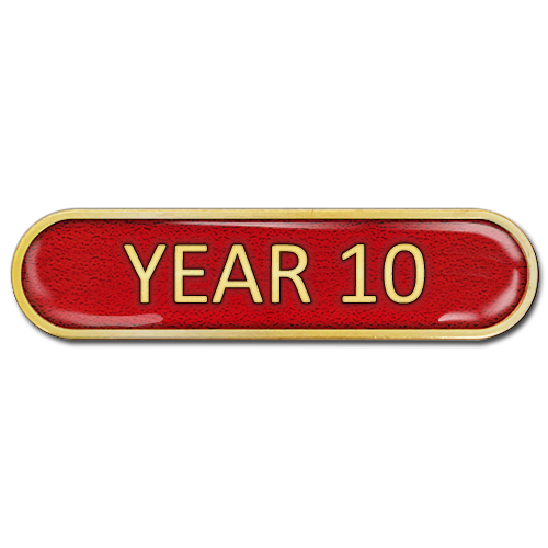 Year 10 Bar Badge - School Badges UK